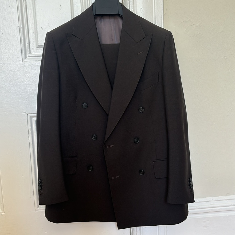 Brown double breasted Milano of SUITSUPPPLY